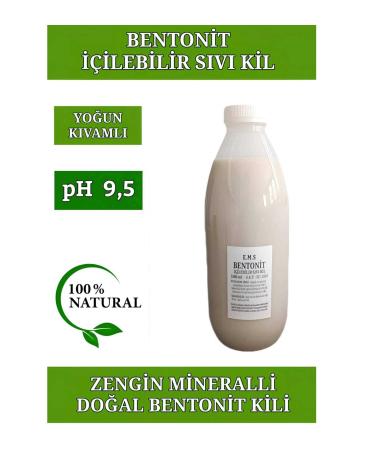 EMS AVM BENTONITE CLAY 1000 ML THICK CONSISTENCY DRINKABLE LIQUID BENTONITE CLAY.