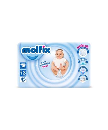 Molfix Molfix Advantageous Package 3 Size Midi 4-9 Kg 45'li
