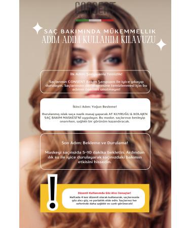 Consent Professionall Horsetail Extract and Collagen Anti-Dandruff and Anti-Fall Fast Growth Hair Care Mask 500ml - Buy Online on GoSupps.com