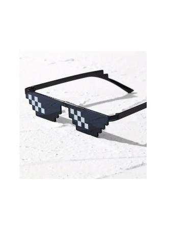 Thug Life Trend Sunglasses Mosaic Black Cat Eyes - SVU2998-4183