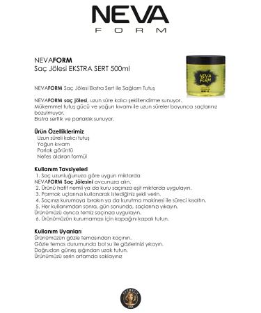Nevaform Hair Gel Extra Hard 500 ml - Buy Online on GoSupps.com
