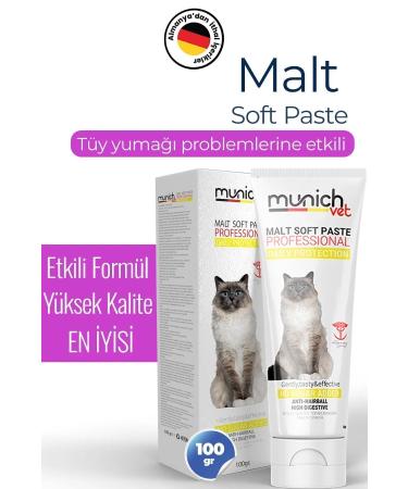 Munich Vet 3-Piece Cat Set Fur Health Drops (100ML) Malt Paste (100GR) Multi Vitamin Paste (100GR) - Buy Online on GoSupps.com