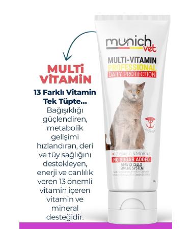Munich Vet 2-Pack Multi Vitamin Paste 100 gr Malt Paste Anti-Fluff 100 gr (SATISFACTION GUARANTEED) - Buy Online on GoSupps.com