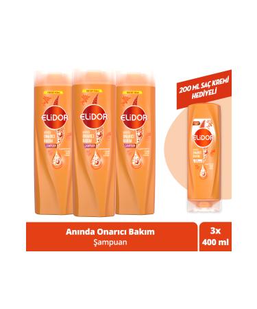 Elidor Superblend Hair Care Shampoo Instant Repair Care 400 ml X3