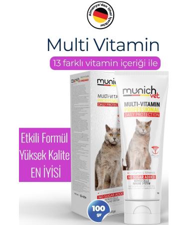 Munich Vet 2-Pack Multi Vitamin Paste 100 gr Malt Paste Anti-Fluff 100 gr (SATISFACTION GUARANTEED) - Buy Online on GoSupps.com