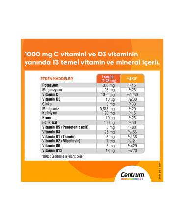 Centrum Immunity Vitamin C Max Effervescent Powder 14 Sachets - Buy Online on GoSupps.com