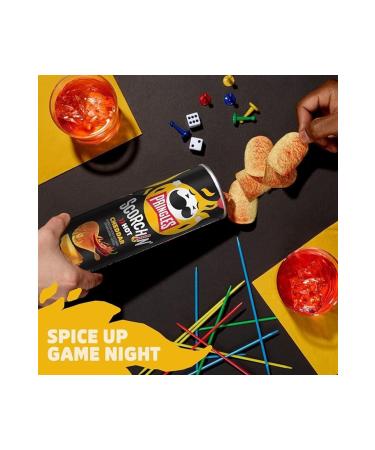 Pringles Scorchin Crispy Cheddar Potato Chips - 158 gr - Buy Online on GoSupps.com