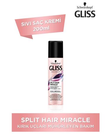 Gliss Brand: Split Hair Miracle Liquid Conditioner 200 Ml Category: Conditioner - Buy Online on GoSupps.com