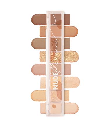 PERIPERA Matte Shiny and Glittery Intense Pigmented Eyeshadow Palette Peripera All Take Mood Palette (07 Nude Flex)