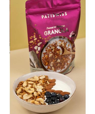 Patiswiss Peanut Banana Granola Doypack 300g - Buy Online on GoSupps.com