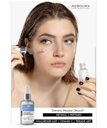 Rebours Professional Anti-Aging Peptide Serum Retinol Peptides Hyaluronic Acid Ferulic Acid 30 - Buy Online on GoSupps.com