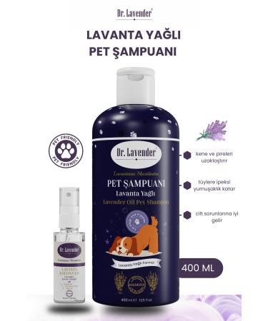 Dr. Lavender Tick Flea Preventive Dog Shampoo 400 Ml Pet Shampoo + 45 Ml Lavender Connoline