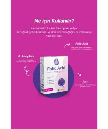 Dr.Henri Folic Acid 30 Capsules Iodine Vitamin B6 and B12 (methylcobalamin) Folic Acid Containing Supplementary Food - Buy Online on GoSupps.com