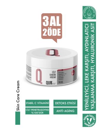 QUR Detox Effective Skin Rejuvenator Brightening Anti-Spot Vitamin C Skin Care Cream