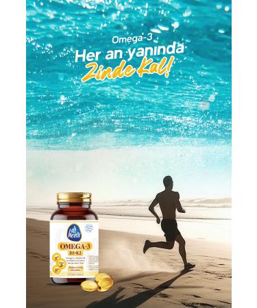 Dr.Henri Fish Oil Containing Omega-3 D3 & K2 Vitamin 60 Capsules Supplementary Food - Buy Online on GoSupps.com