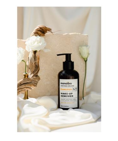 Monoibio Organic Certified Face and Eye Makeup Remover Cream - Frangipani Makeup Remover Milk 250 ml - Buy Online on GoSupps.com