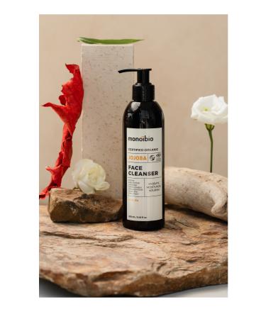 Monoibio Organic Certified Facial Cleansing Gel Sensitive Dry Skin - Jojoba Face Cleanser 250 ml - Buy Online on GoSupps.com