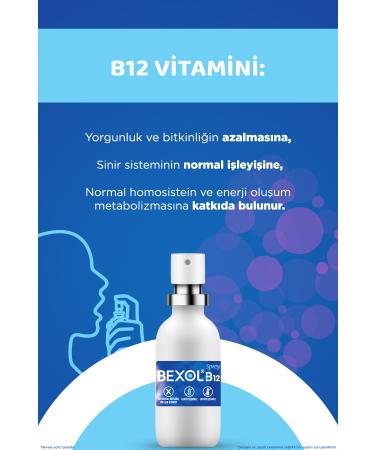 Bexol B12 Sublingual Spray 15 ml Vitamin B12 Containing Supplementary Food 8699546650088 - Buy Online on GoSupps.com