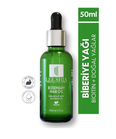 Lee Shia Rosemary and Biotin Complex 50ml - Fast Growth Hair Care Oil for Damaged and Falling Hair