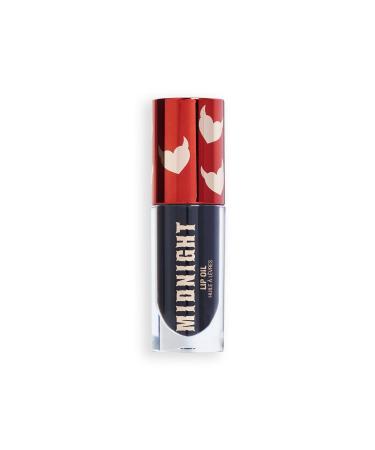 Revolution Truly Sinful Midnight Black Lip Glaze Oil - Lip Oil Midnight Black