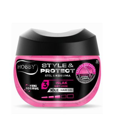Hobby Wet Hard Jelly that Does Not Leave Residue on the Hair and is Easy to Clean-400 ml S.SANITY GZ 93