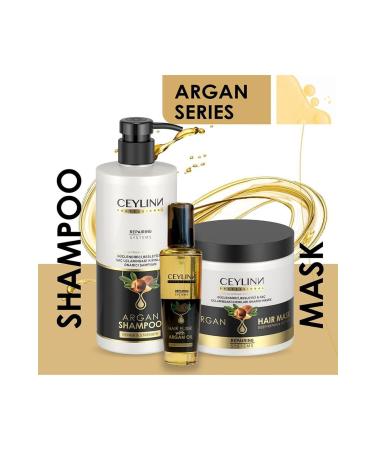 Ceylinn Argan Hair Mask Argan Hair Mask Deep Repair & Softness Repairing Systems Hair Mask 500ml - Buy Online on GoSupps.com