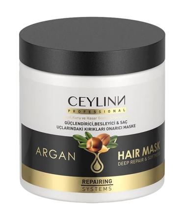 Ceylinn Argan Hair Mask Argan Hair Mask Deep Repair & Softness Repairing Systems Hair Mask 500ml