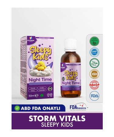 STORM V TALS Linden Balm May Daisy Lavender Cumin Fortified Sleepy Kids 50 ml
