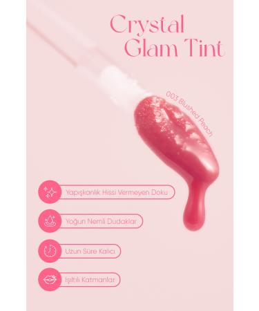 CLIO Non-sticky Intense Shimmer Tint Clio Crystal Glam Tint (03 Blushed Peach) - Buy Online on GoSupps.com