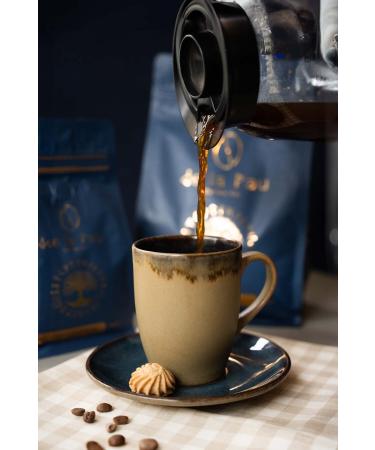 DELAPAU Dark Roast Blend Filter Coffee - Arabica Beans 1 Kg - Buy Online on GoSupps.com