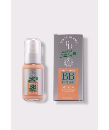 RD RISUS DERMA Anti Spot BB Cream/Medium/Vegan/Anti-acne and acne for oily skin/Anti-stain/SPF30 - Buy Online on GoSupps.com