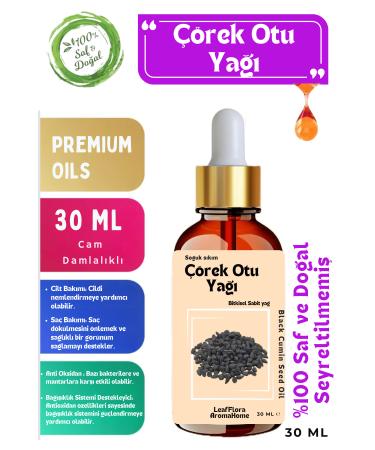 LeafFlora AromaHome Black Cumin Oil 30 ML - 0 Pure and Natural