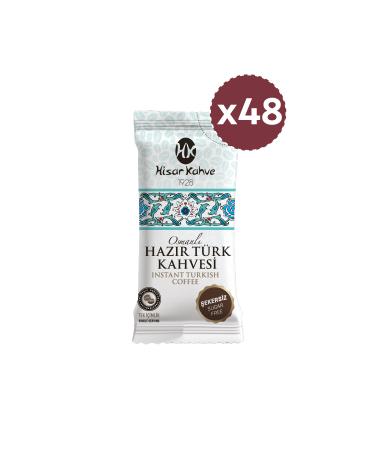Hisar Kahve Instant Ottoman Turkish Coffee Sugar-Free 12 (X4) - Buy Online on GoSupps.com