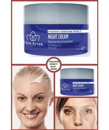 Liya Arven Anti-Aging Hyaluronic Acid Night Cream - 50ml - Buy Online on GoSupps.com