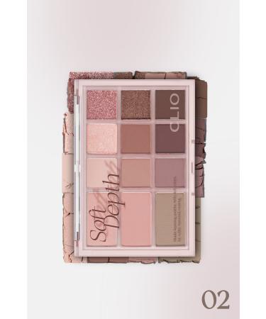 CLIO Multi-Purpose Intensely Pigmented Eyeshadow Palette Shade & Shadow Palette 02 Soft Depth - Buy Online on GoSupps.com