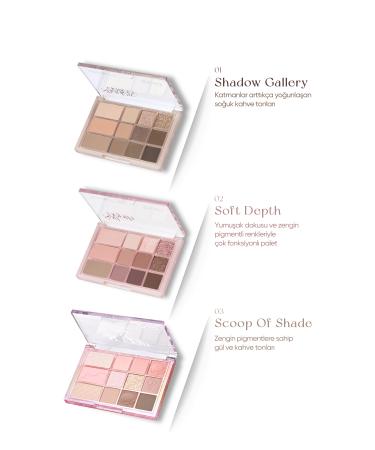 CLIO Multi-Purpose Intensely Pigmented Eyeshadow Palette Shade & Shadow Palette 03 Scoop Of Shade - Buy Online on GoSupps.com