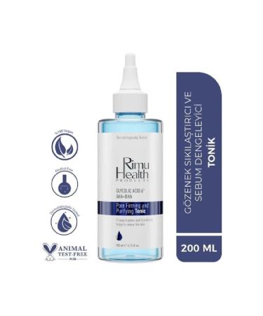 Rimu Health Products Pore Tightening and Purifying Toner Glycolic Acid 6% Aha Bha 200 ml