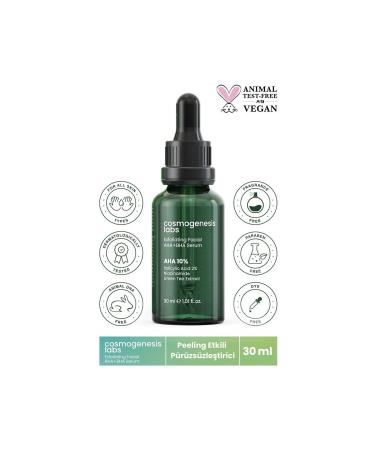Cosmogenesis Labs Exfoliating Facial Aha Bha Serum 30 ml