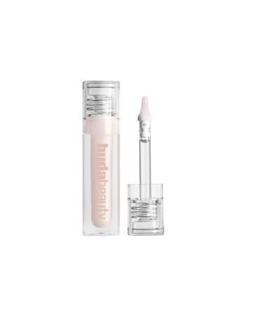 Huda Beauty Icy Nude FAUX FILLER Lip Gloss Ultra Shiny Lip Gloss SHE GLITZY Pinkestcosmetics