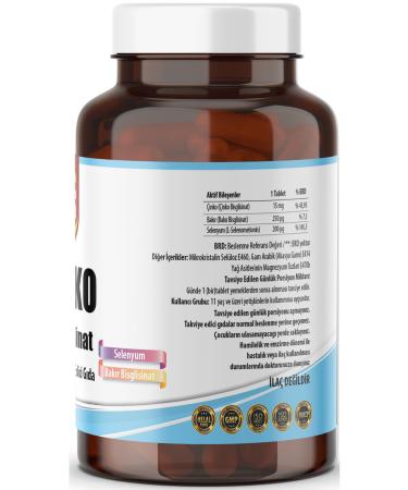 Ncs Zinc Bisglycinate & Copper Selenium 180 Tablets Zinc - Buy Online on GoSupps.com
