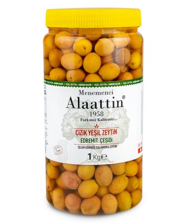 Menemenci Alaattin Edremit Scratched Green Olives 1kg