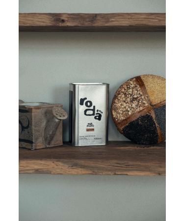 Roda Farm Ayval k Tin Natural Extra Virgin Olive Oil 1000 ml - Buy Online on GoSupps.com