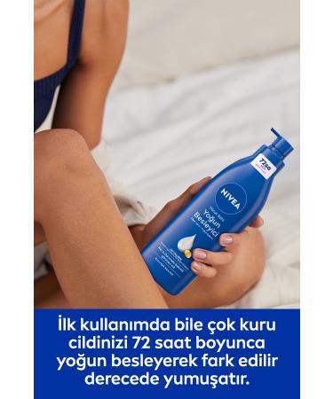 NIVEA Nourishing Body Milk 400ml Dry and Very Dry Skin 72 Hour Moisturizer Vitamin E Almond Oil - Buy Online on GoSupps.com