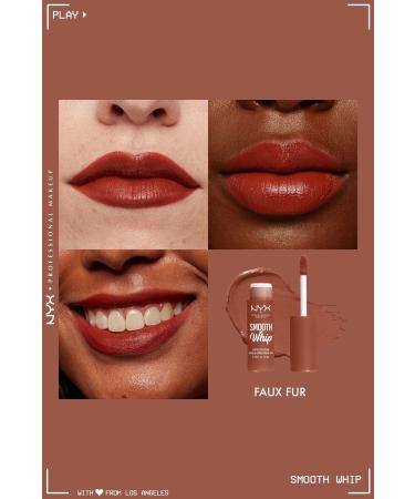 NYX Professional Makeup Smooth Whip Creamy Liquid Matte Lipstick - Faux Fur - Buy Online on GoSupps.com