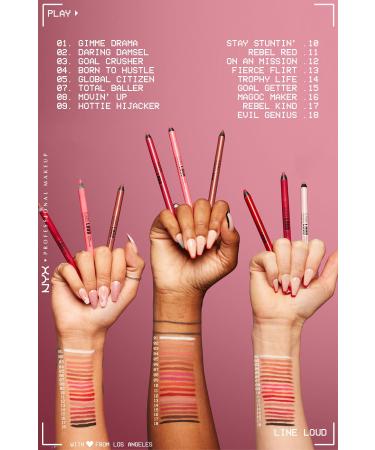 NYX Professional Makeup Line Loud Lip Pencil - 18 Evil Genius - Buy Online on GoSupps.com