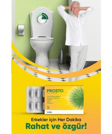 MDC PROSTO (Saw Palmetto Nettle Lycopene Zinc Selenium) 30 Capsules - Buy Online on GoSupps.com