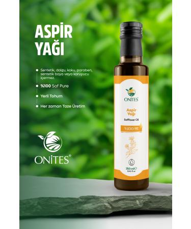 Onites Nature Safflower Oil - 250 ml Detox Effective Consumable Therapeutic Oil - Buy Online on GoSupps.com