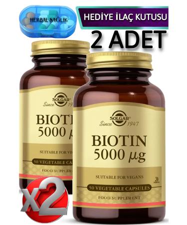 Solgar 2 Solgar Biotin 5000 mcg 50 Capsules