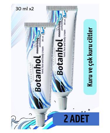 gayettabi Botanhol Moisturising 30 ml x2 Daily Hand Face Body Moisturizing Cream- Panthenol&Shea
