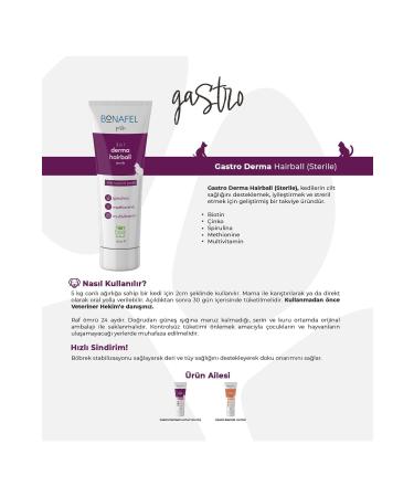 Bonafel Multivitamin Additive Hairball Prevention Paste for Neutered Cats Malt 100 Gr - Biotin - Buy Online on GoSupps.com